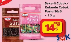 DR. OETKER ŞEKERLİ ÇUBUK/KAKAOLU ÇUBUK PASTA SÜSÜ 10 G